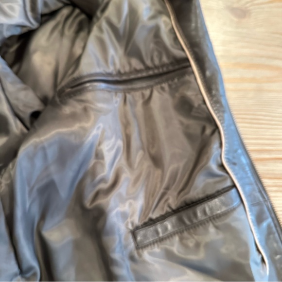 SOLD - DARK BROWN LEATHER BOMBER JACKET COAT - BUTTER SOFT - EUC! - Picture 15 of 16